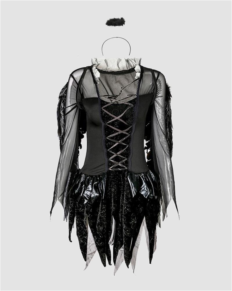 Halloween Angels and Demons Skirt Coord Set with Accessories