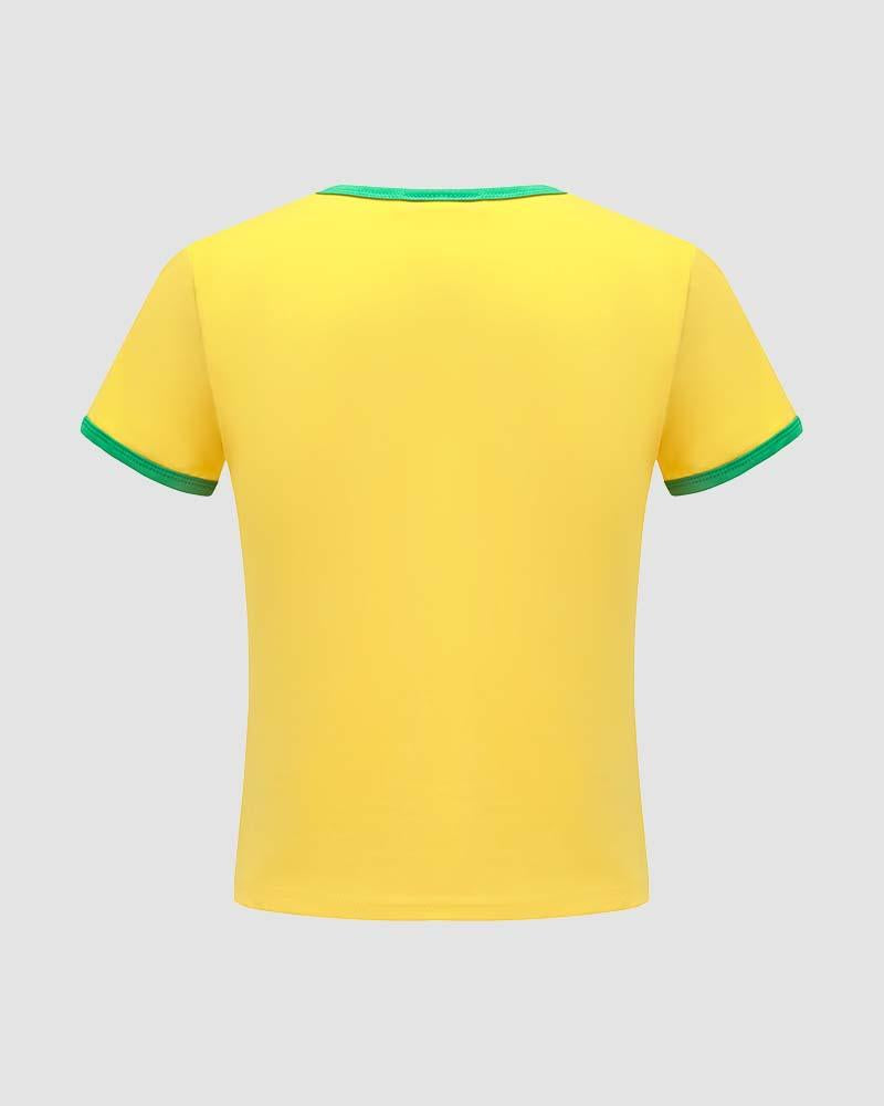 Brasil Raglan Sports Top