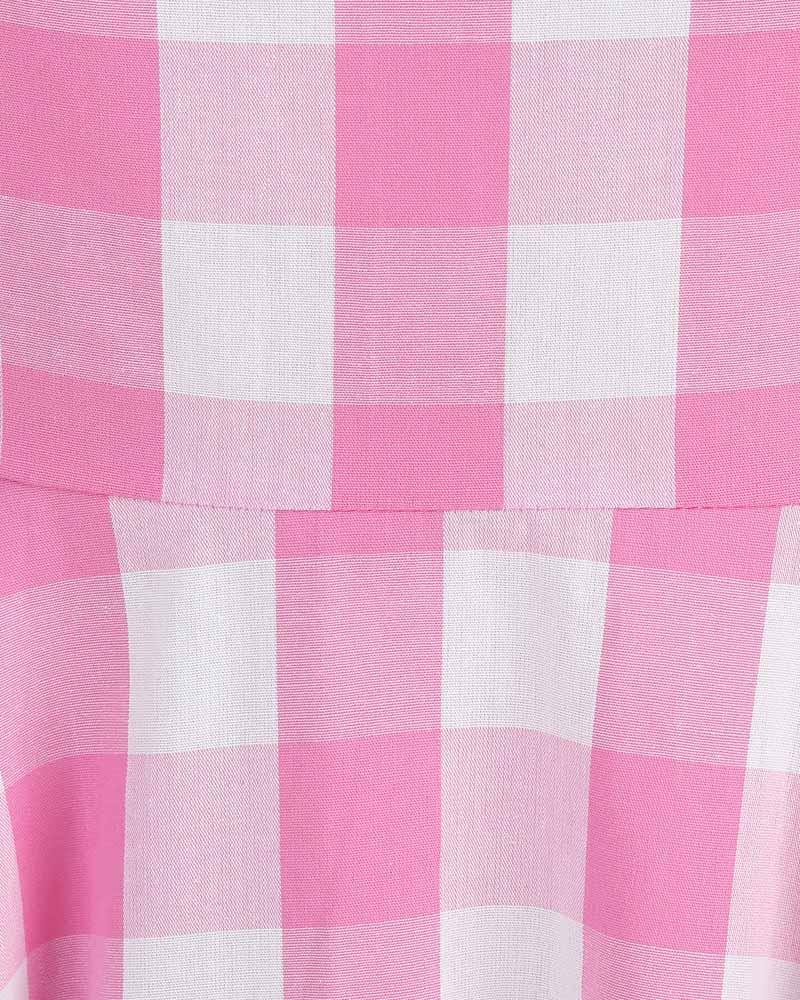 Dreamland Picnic Flare Gingham Dress