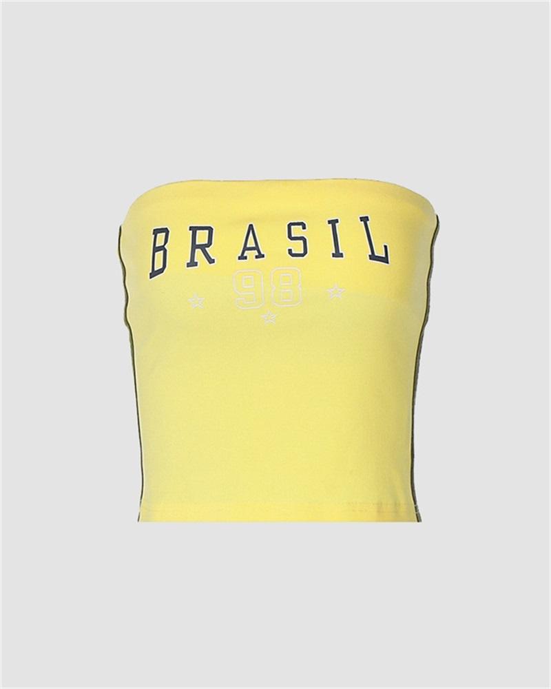 Brasil Team Tube Top