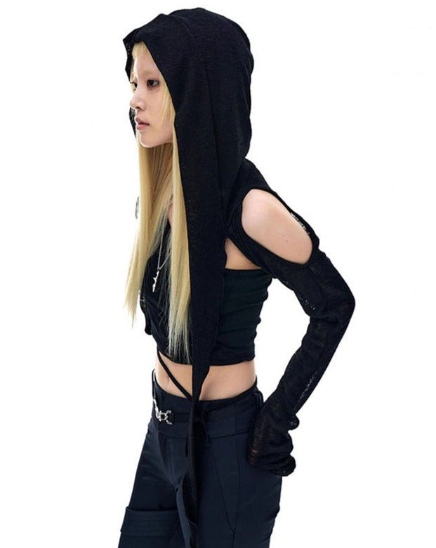 Scarwin Cut Out Hoodie