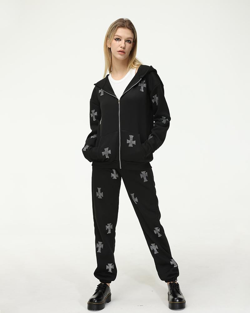 Machina Embellished Cross Track Pants