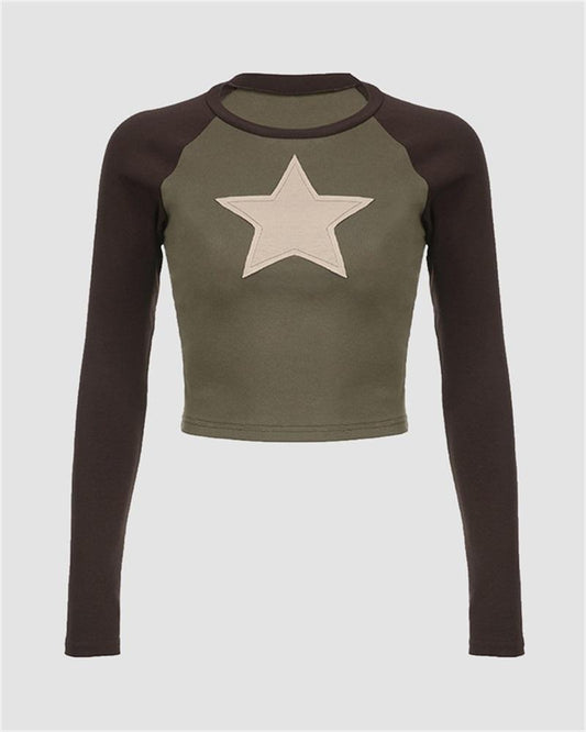 Emgeo Star Raglan Top