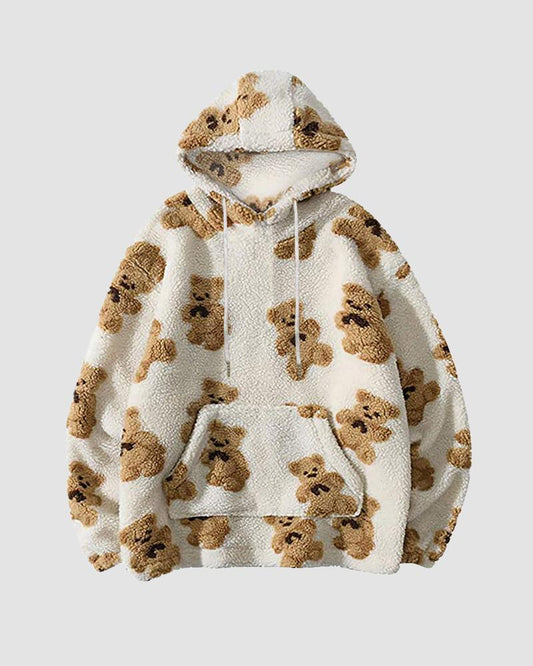 Teddy Bear Hoodie Top