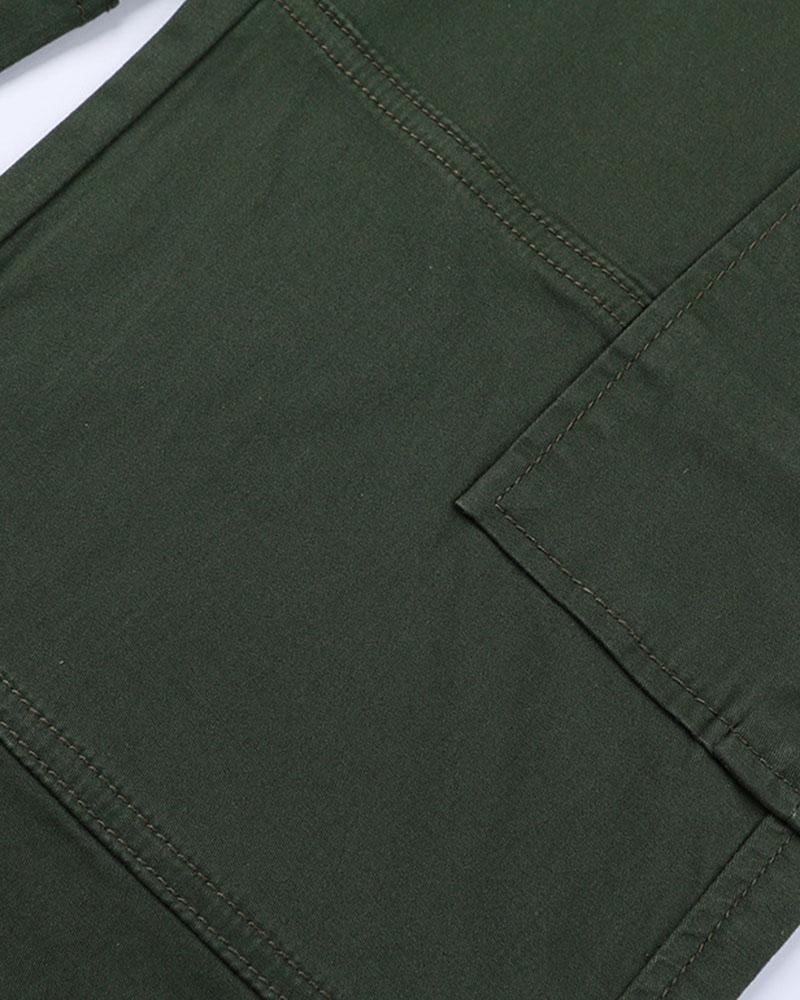 Multiple Pockets Crago Pants