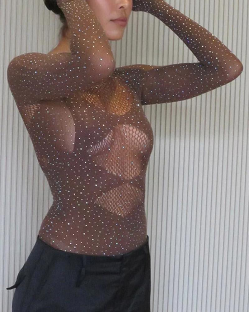 See-Through Cut Out Bodysuit