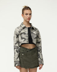 Ionic Camo Cropped Jacket