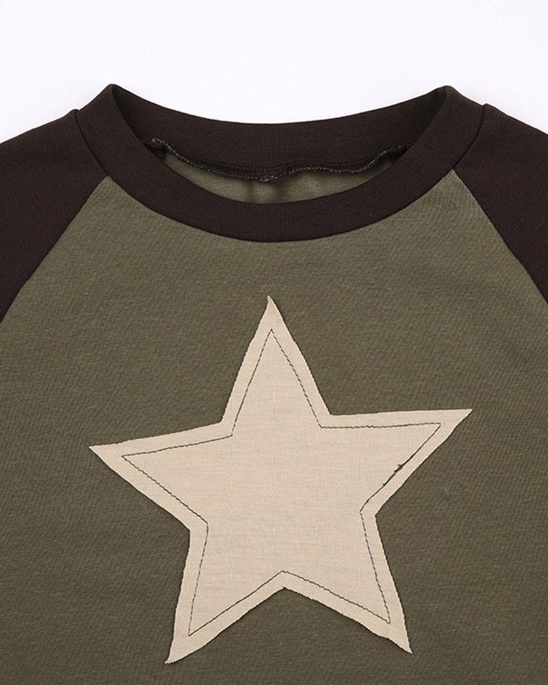 Emgeo Star Raglan Top