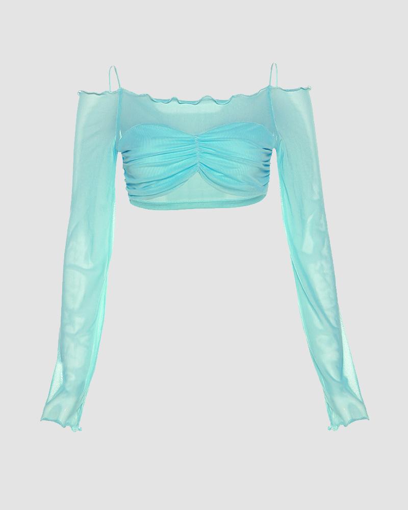 Ocean Bralet Mesh Top