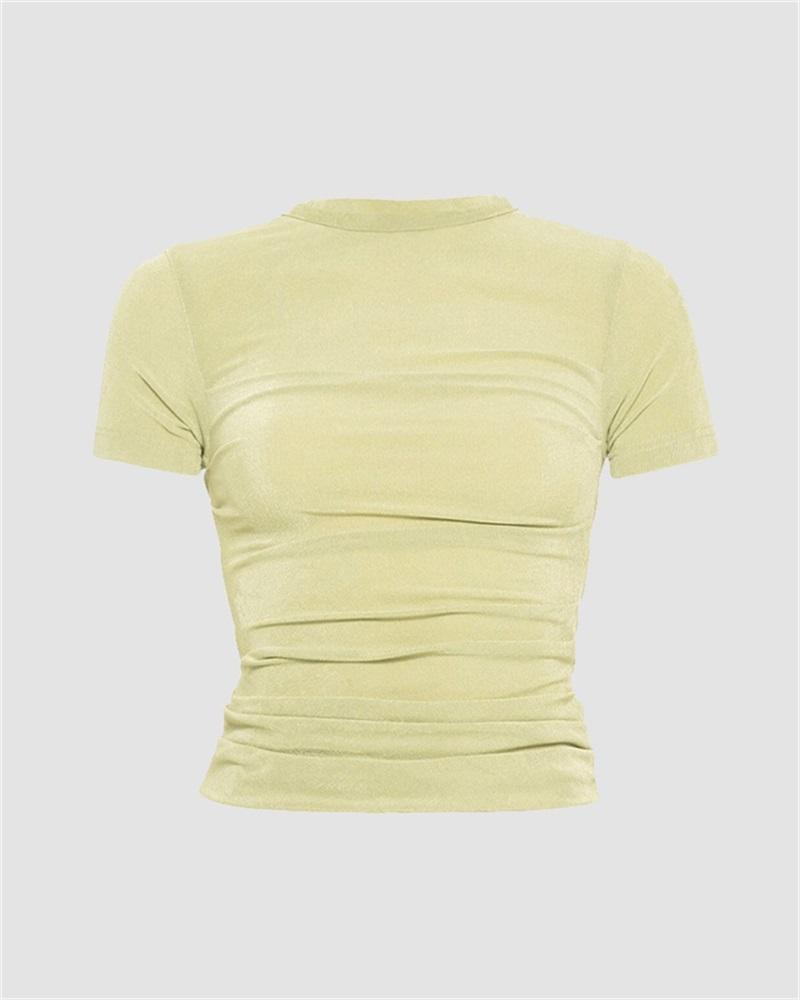 Pleated Casual T-shirt