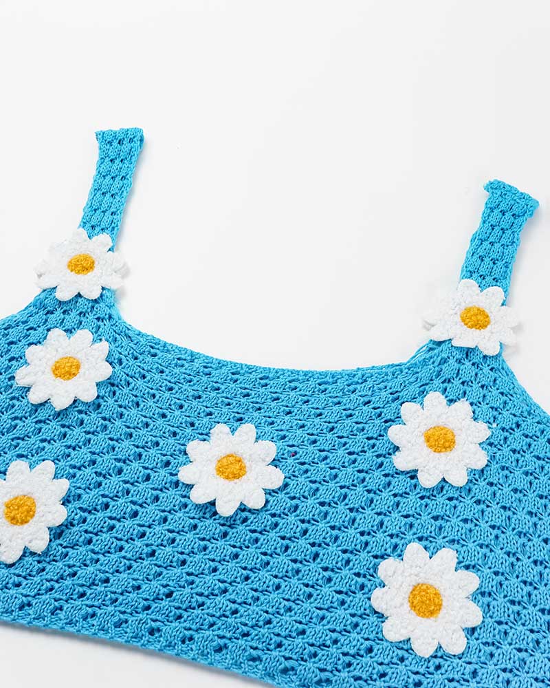 Daisy Blossoms Crochet Coord Set