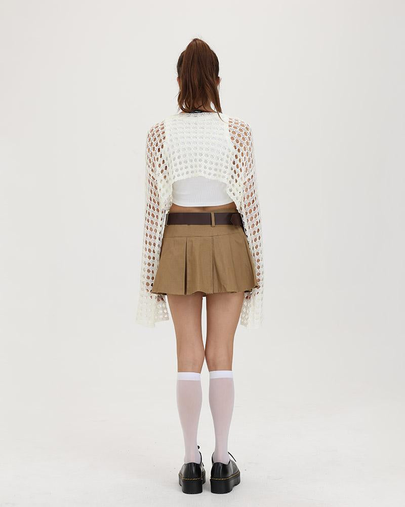 Ivory Knit Eyelet Sweater