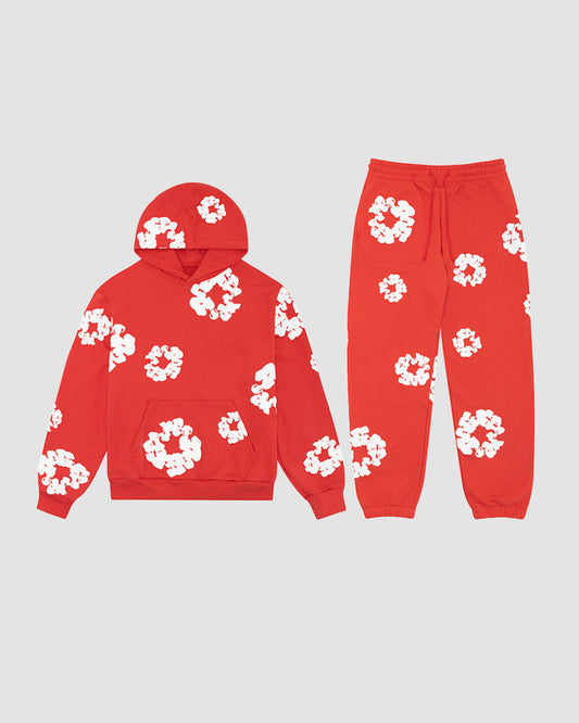 Flower Print Tracksuit Coord Set