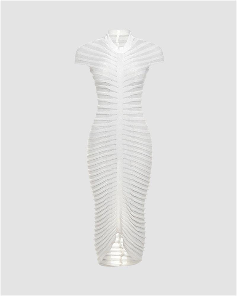 Ruched Bodycon Maxi Dress