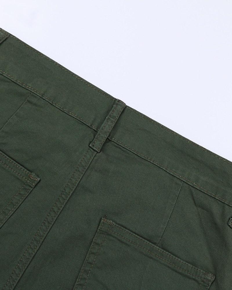 Multiple Pockets Crago Pants