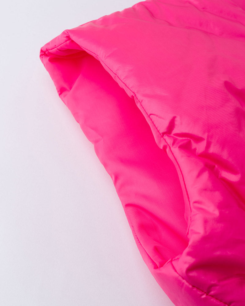 United Neon Cropped Puffer Vest