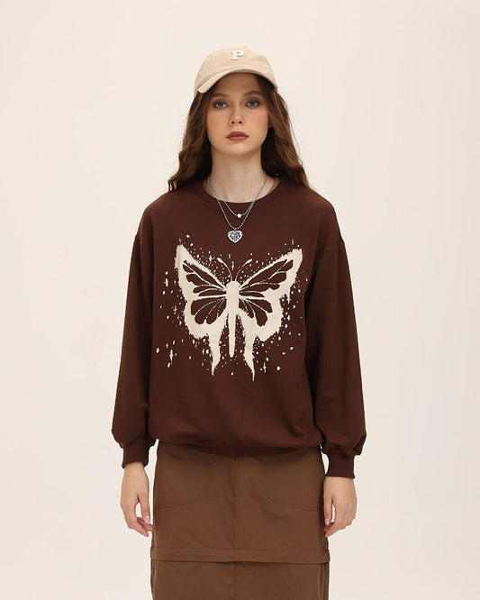 Grunge Butterfly Sweater