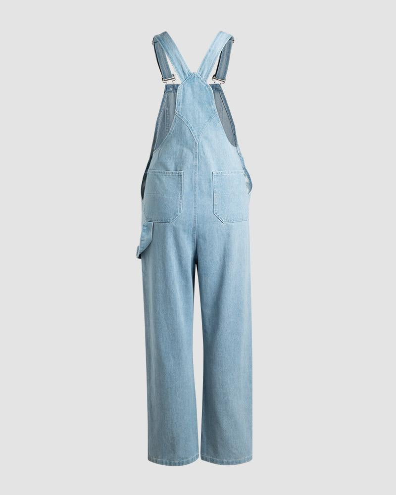 Plough Bales Oversized Denim Overalls