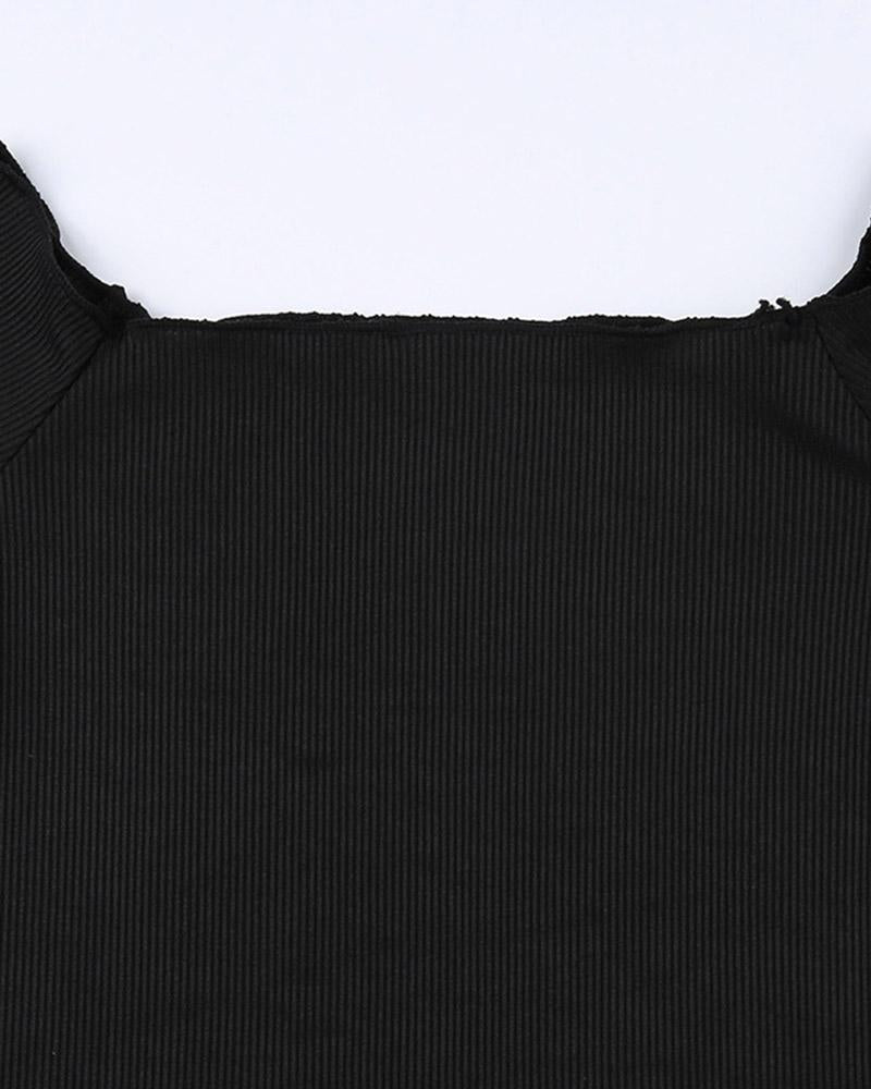 One Shoulder Slim Fit T-Shirt