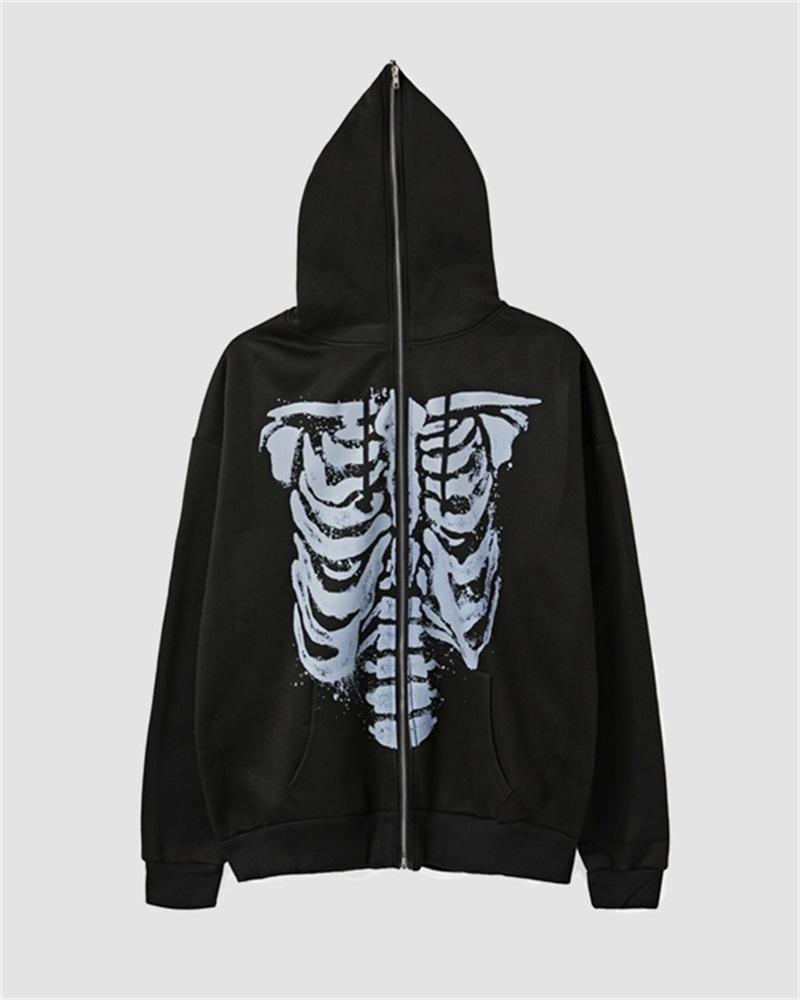 Ribcage Abyss Zip Hoodie