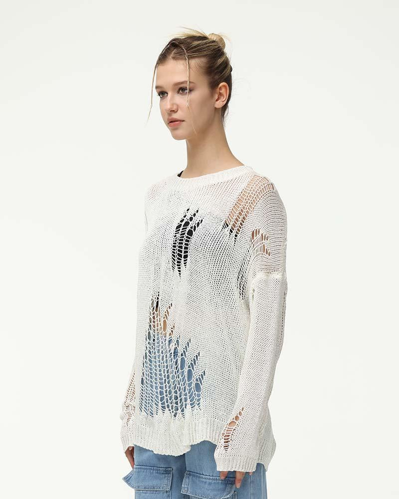 Retrorism Portals Tear Knit Jumper