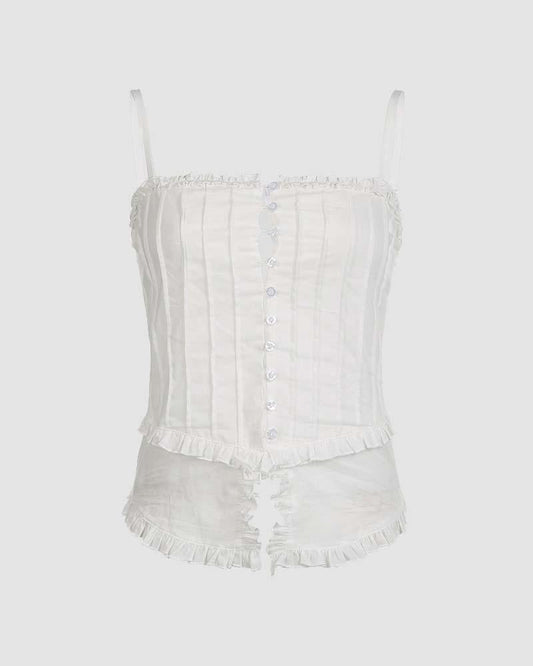 Split Design Corset Top