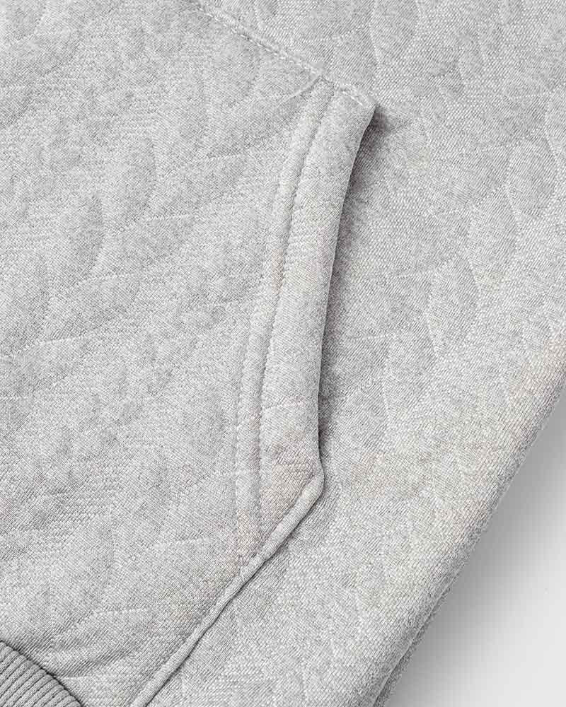 Hemp Rope Textured Zip Hoodie