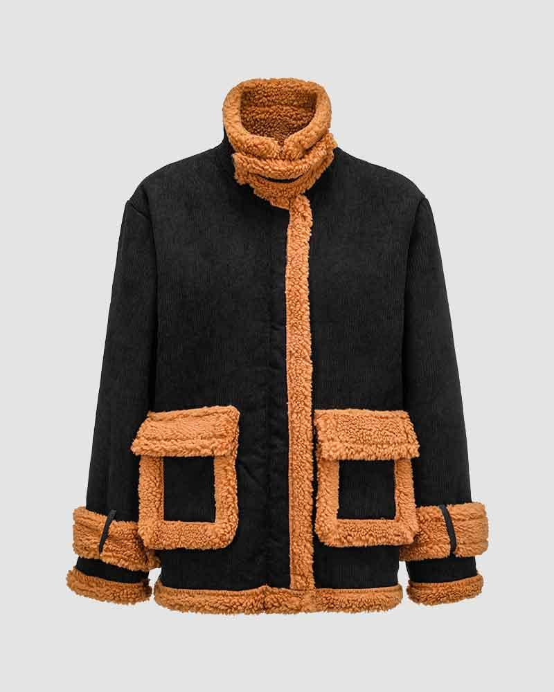 Lillfell Fuzz Piping Oversized Jacket