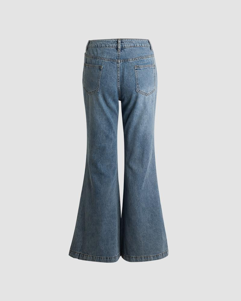 Vernier Flare Denim Jeans