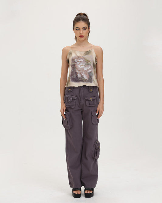 Breaking Rules String Tie Cargo Pants