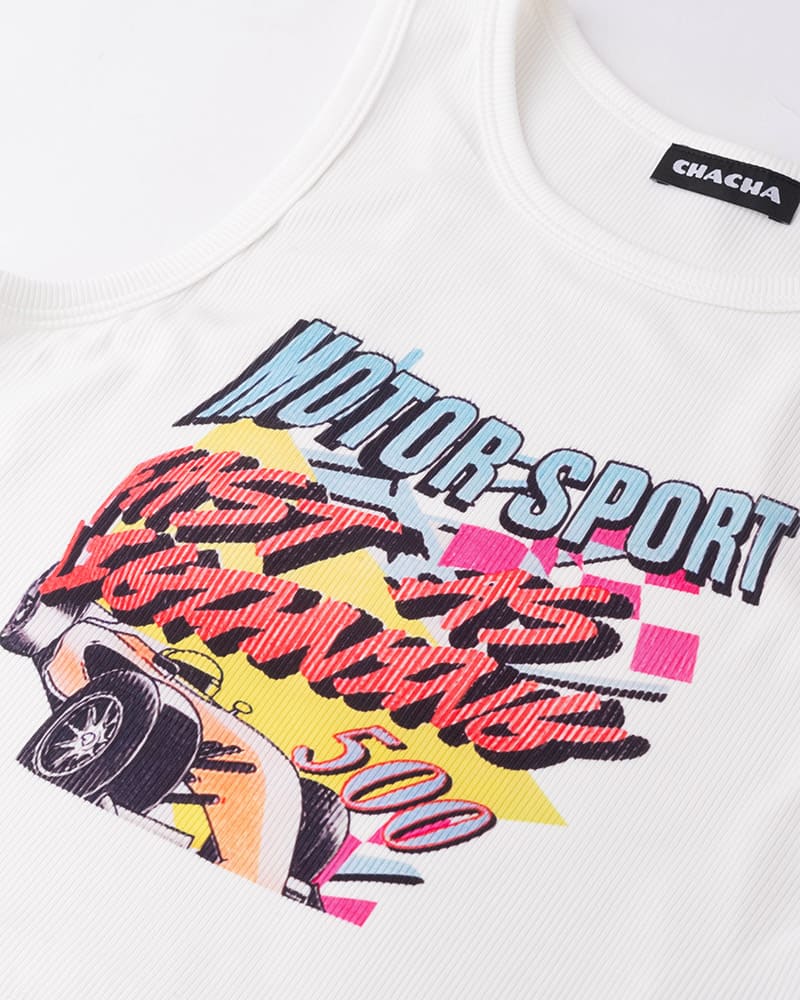 Motorsport Lightning Tank Top