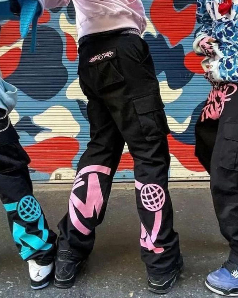 Viridian Graffitti Spray Pants