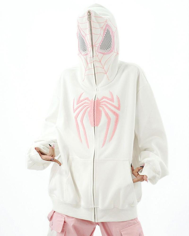 Spider Towel Embroidered Hoodie