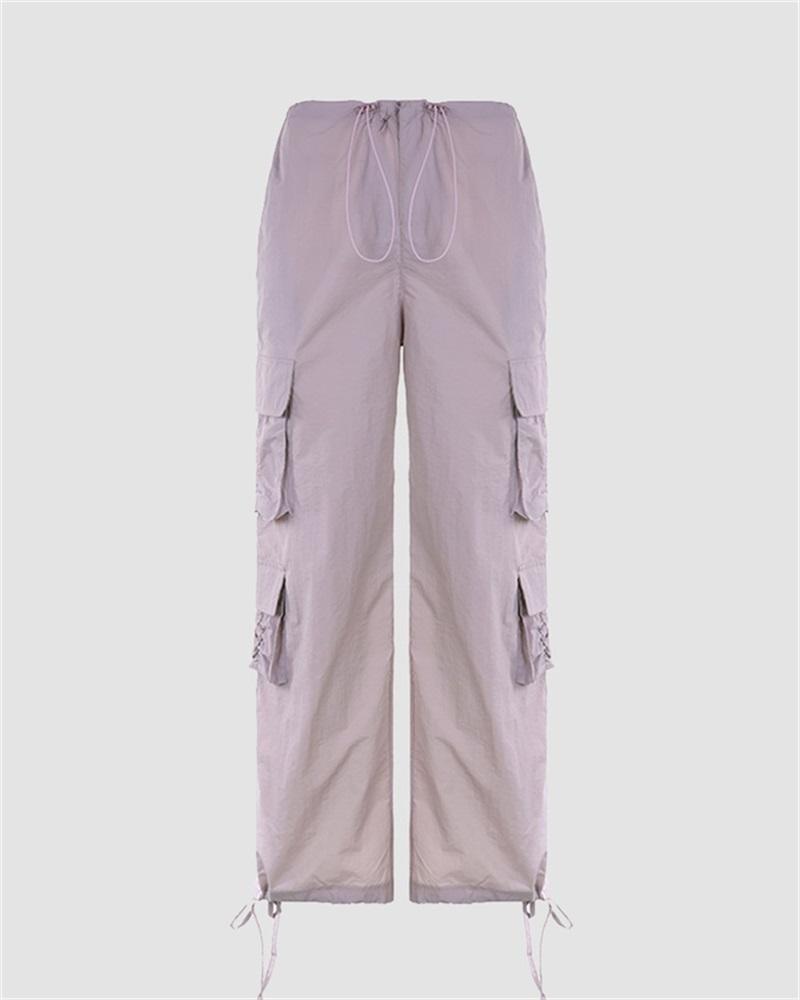 Crystalline Oversized Cargo Pants