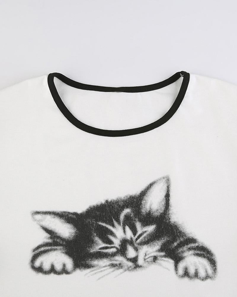 Kitten Face Baby T-Shirt