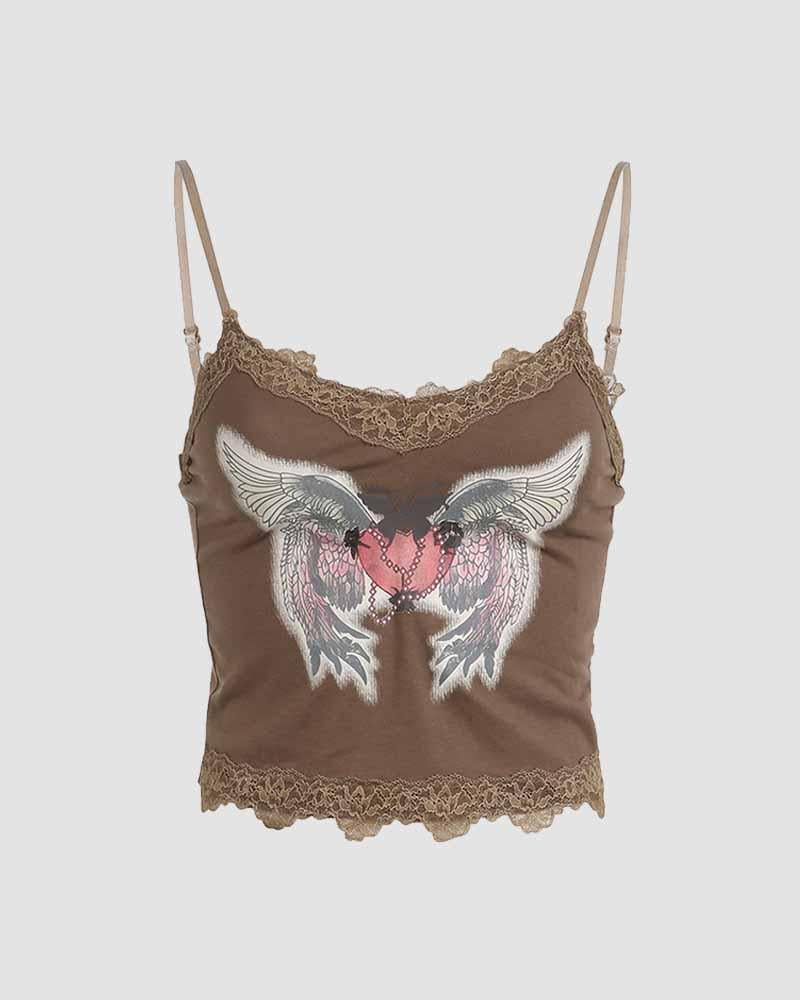 Preserved Heart Angel Cami Top