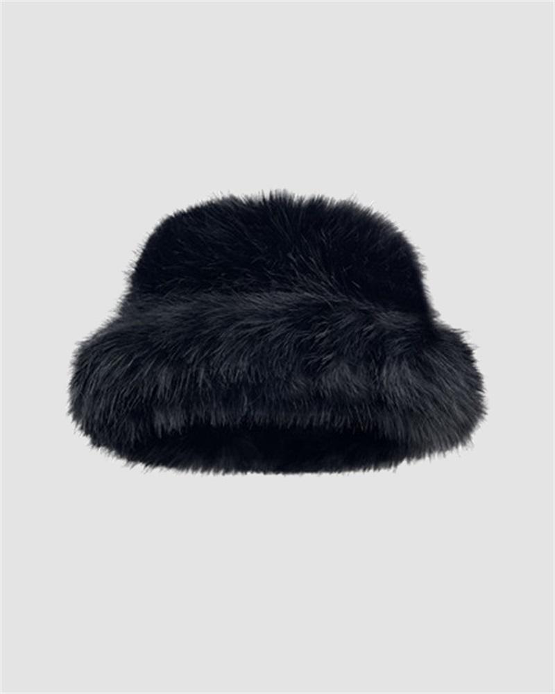 Fur Insulated Fisherman Basin Hat