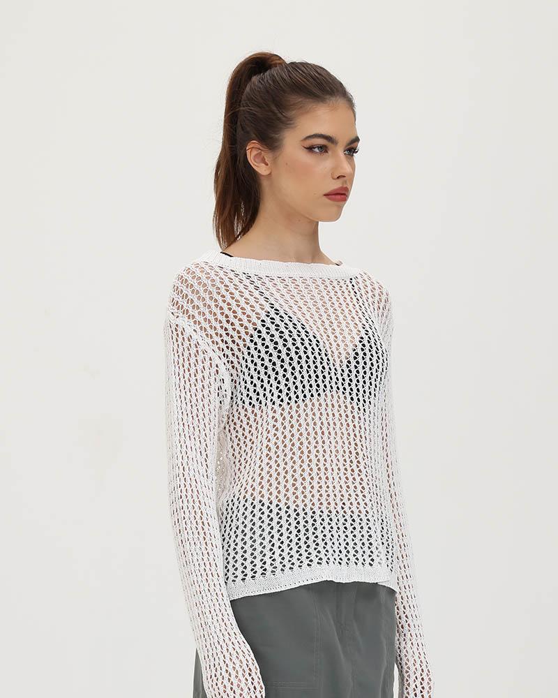 Italian Coast Knit Crochet Sweater