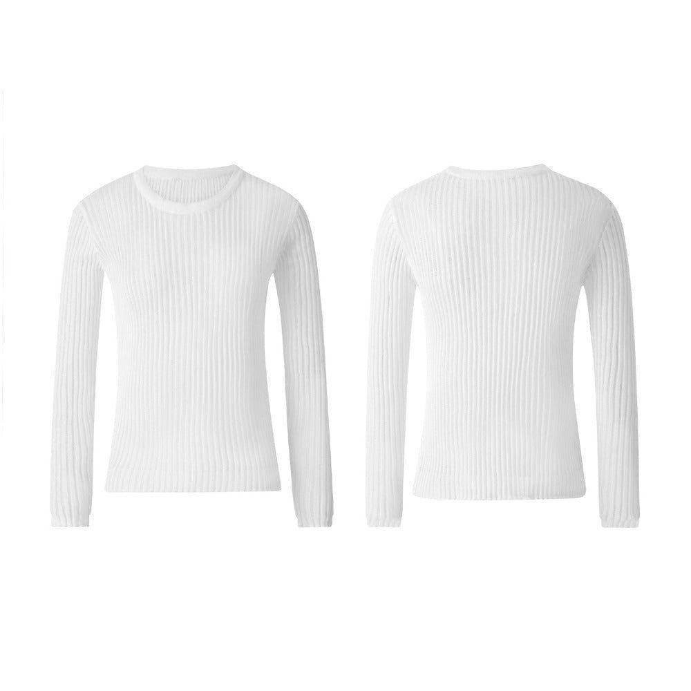 Newport Semi Sheer Long Sleeve Rib Knit Top