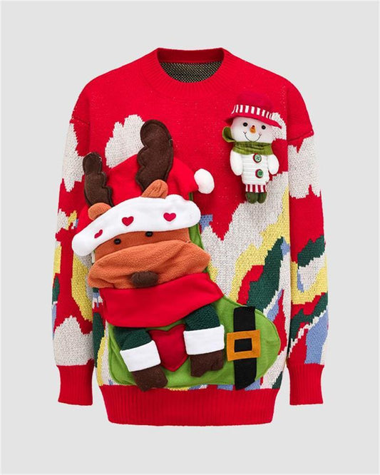 Christmas Santa Claus Doll Sweater