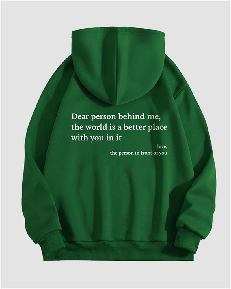 Dear Person Slogan Hoodie