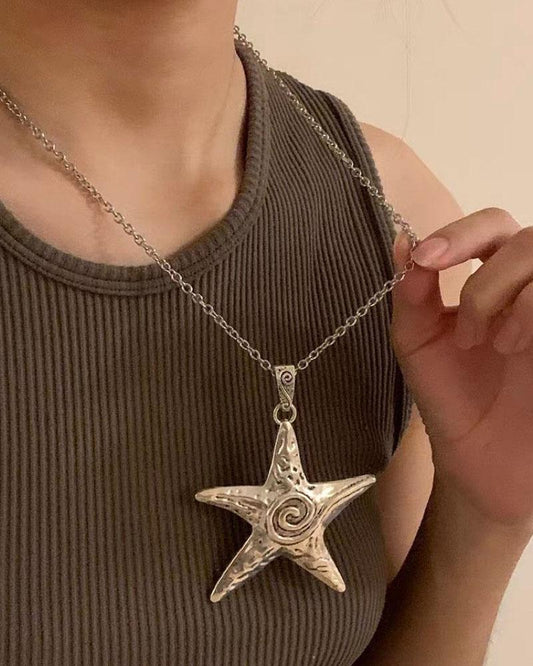 Washed Up Star Pendant Necklace