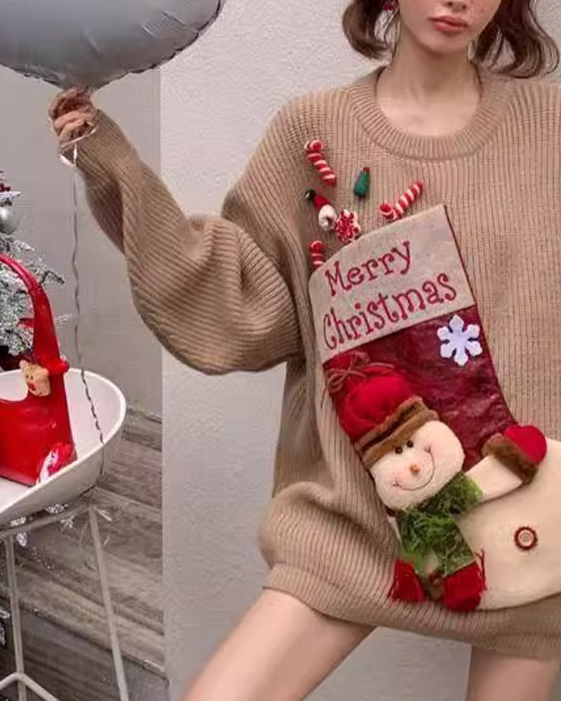 Christmas Hanging Doll Sweater