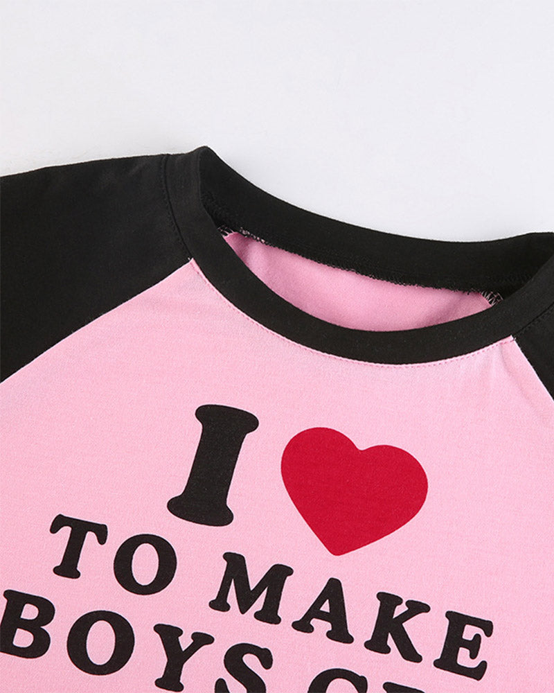 Make Boys Cry Baby Raglan Top