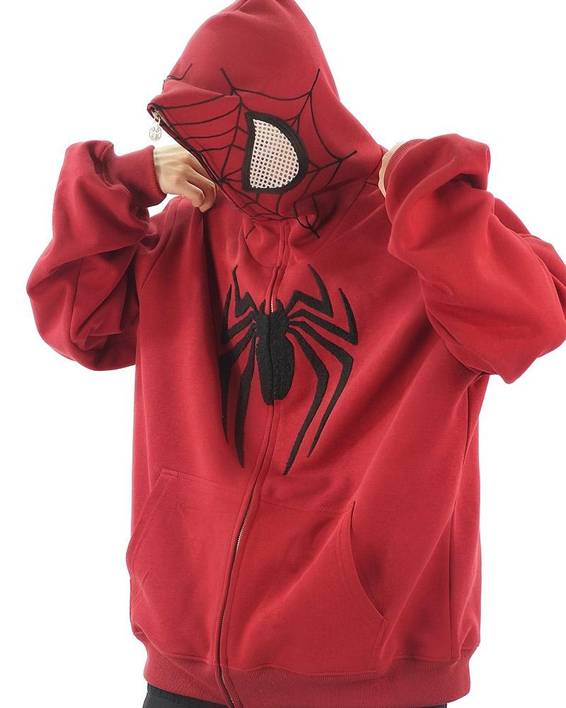 Spider Towel Embroidered Hoodie