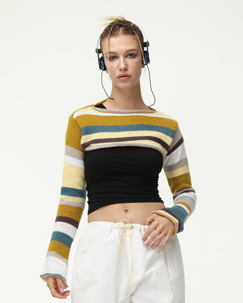 Marais Fall Cozy Knit Mini Cropped Top