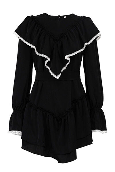 Diva Darling Ruffled Flare Sleeve Mini Dress