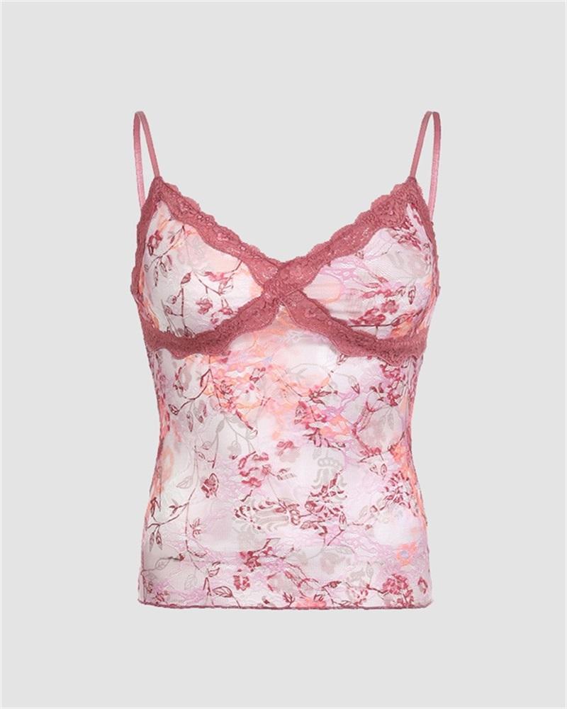 Lenear Cami Floral Top