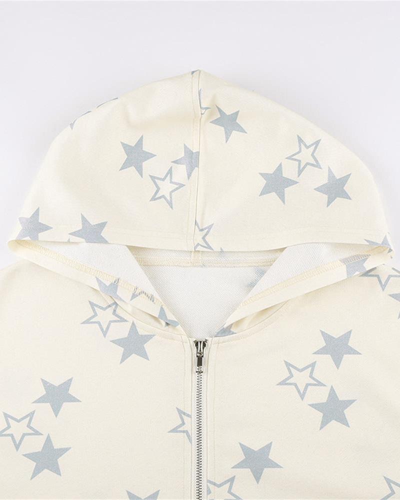 Obscura Starry Oversized Zip Hoodie