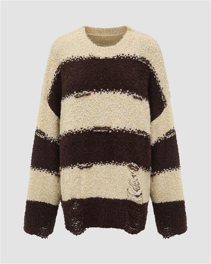 Rip-Off Zebra Stripes Sweater